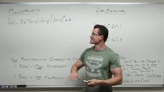 Multiplicity and End Behavior of Polynomials Precalculus - College Algebra 29