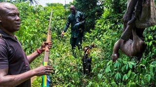 Hunting with ijebu hunters day2 - Hunting in Nigeria forest - Hunting Ep47