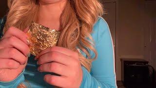 ASMR  Eating Chewing Sounds Crinkly Wrapper Sounds