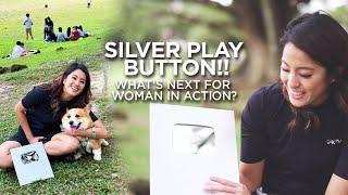 SILVER PLAY BUTTON WHATS NEXT FOR WOMAN IN ACTION?