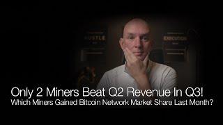 Only 2 Miners Beat Q2 Revenue In Q3 Which Miners Gained BTC Network Market Share? Q&A