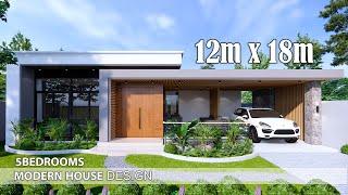 Modern House Design 5Bedrooms  12m x 18m 216sqm
