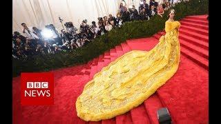 The woman behind Rihannas yellow dress - BBC News