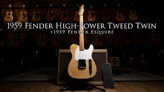 ONE OWNER 1959 Fender HIGH POWER Twin and 1959 Fender Esquire