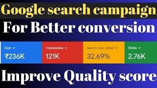 How to create Google search Ads for For Better Conversion  Google search ad optimization