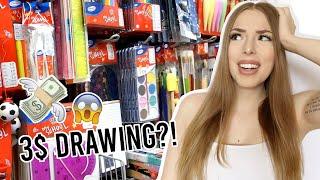 DOLLAR STORE ART CHALLENGE Making a Drawing for 3$