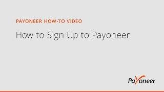 How to Sign Up to Payoneer