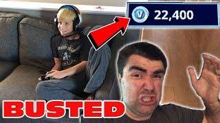 Kid Temper Tantrum Spends $200 And Buys 22400 V Bucks On Fortnite Daddy Freaks Out