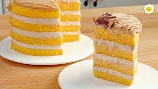 Pumpkin Chestnut Chiffon Cake Recipe 南瓜栗子戚风蛋糕食谱 Recette de gâteau mousseline marrons et citrouille