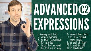 Advanced Expressions C2 to Build Your Vocabulary