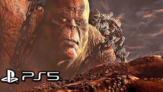 God of War 3 Remastered PS5 - Kratos Vs. Cronos Boss Fight 4K 60FPS