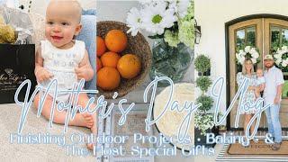 Mother’s Day Weekend Vlog FINISHING OUTDOOR PROJECTS • BAKING • & THE MOST SPECIAL GIFTS