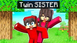 Playing Minecraft With My TWIN SISTER