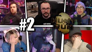 TODAS las MUERTES en HUNT & RUN DÍA #2  AuronPlay Xokas Juansguarnizo Ari… 57 ELIMINADOS