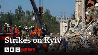 Death toll rises after Russian strikes on Ukraine capital Kyiv  BBC News