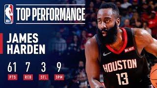 James Hardens UNBELIEVABLE Clutch 61 Point Performance  March 22 2019