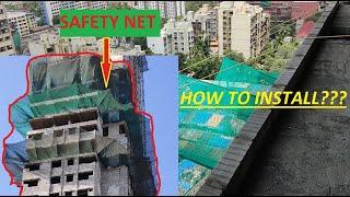 Building Safety Net  Installation  Watch before selecting net for your building