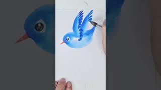 #shorts how to paint a cute bird