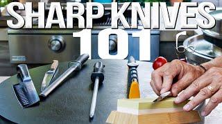 THE BEST WAYS TO SHARPEN YOUR KITCHEN KNIFE  SAM THE COOKING GUY 4K