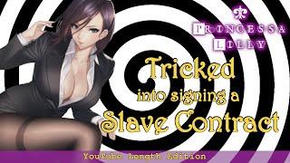 Hypnotized Into Signing A Slave Contract  Femdom Roleplay YouTube Length