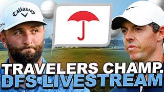DFS Stream 2023 Travelers Championship  Draftkings Player PoolOwnership Prize Picks + Live Chat