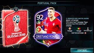 I GOT 92 HERO CRISTIANO RONALDO -GREATEST PORTUGAL PACKS OPENING -Gameplay Review fifa World Cup