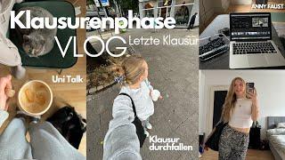 Study Vlog  Letzte Klausur - Uni Talk - Klausur durchfallen  Klausurenphase  Anny Faust