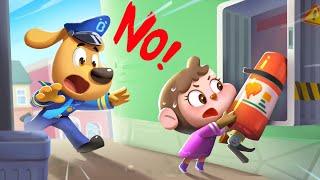 Dont Play with Fire Equipment  Safety Cartoon  Police  Kids Cartoon  Sheriff Labrador  BabyBus