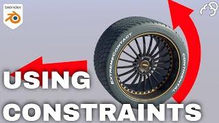 Blender How to make a Tire Roll - Tutorial Constraints