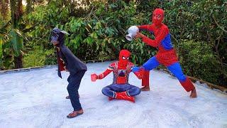 Spider Man vs Super Man vs Bat Man  Real Life Problem In Outdoors At Fun.