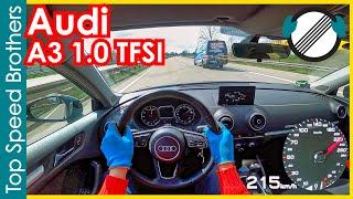 Audi A3 8V 1.0 TFSI 2017 AUTOBAHN POV TOP SPEED  #TopSpeedBrothers