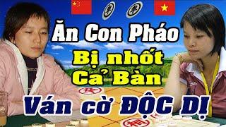 Cờ tướng Pha PHÊ PHÁO Độc Dị nhất Quả Đất của Ngô Lan Hương Nữ ĐS TQ ăn con Pháo bị nhốt cả Bàn