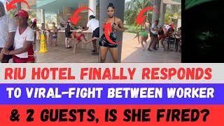 RIU Hotel FINALLY RESPONDS To The VRAL-FGHT Between BAR WORKER & The 2 AFRICAN-AMERICAN Guests