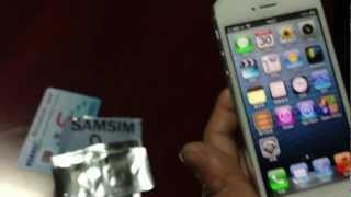 How to Change mode and activate iPhone 54S with SAM SIM CARD