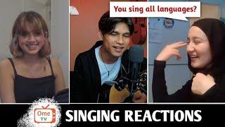 Ukhti iran ini sampe heran aku bisa nyanyi semua bahasa yg dia bisa  SINGING REACTIONS