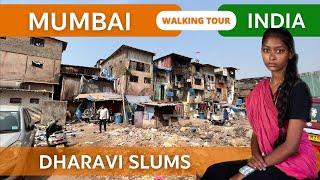 Worlds Largest Slums Dharavi Mumbai India  Walking Tour