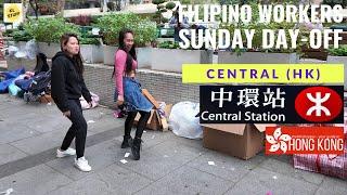 Sundays at Central Hong Kong  Filipino Domestic Workers Day-off Gathering Area