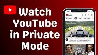 How to Turn On  Off Incognito Mode on Youtube 2022