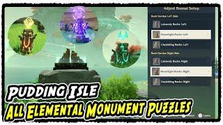 Pudding Isle All Elemental Monument Puzzles Solution Guide Geo Amemo Electro