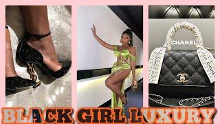 FEMININE  BLACK WOMEN LUXURY LUXURY SHOES UNBOXING & SHOPPING VLOGS COMPILATION  BLACK GIRL LUXURY