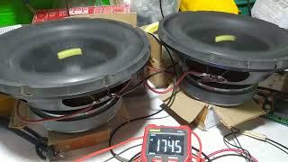 irs 2092  87vdc  test on dual  subwoofers 500w 4 ohms