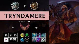 Tryndamere Top vs Renekton - KR Grandmaster Patch 14.13