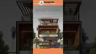 25x67 Feet House Elevation Design  1675sqft #3d #trending #shorts #archbytes