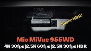 Kamera samochodowa Mio MiVue 955WD @ 4K+2.5K oraz 2.5K+2.5K
