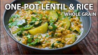 One Pot LENTIL AND RICE Recipe  Easy Vegetarian and Vegan Meals