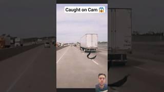 caught on cam 🫣 #truckdriver #truck #viral #react #reaction #fyp #driving #driver