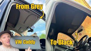 Cab Plastics Grey To Black -VW Caddy Maxi - Mini Camper Build - Episode 5