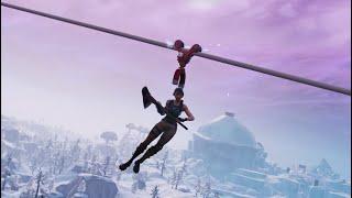 Fortnite Road Trip Challenges Ride 3 Ziplines in Different Matches  FAST