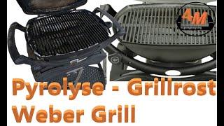 Pyrolyse  Grillrost Weber Q Elektrogrill reinigen - 4M