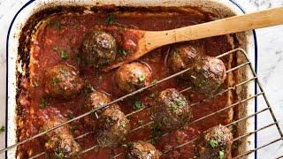 BAKED Italian Meatballs